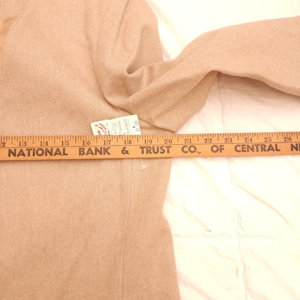 NWT Vintage Panther Camel Wool Blazer Jacket Women 13/14 Tan Deadstock Old Money - Picture 8 of 10